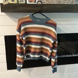 Pink Republic Striped Fall Sweater